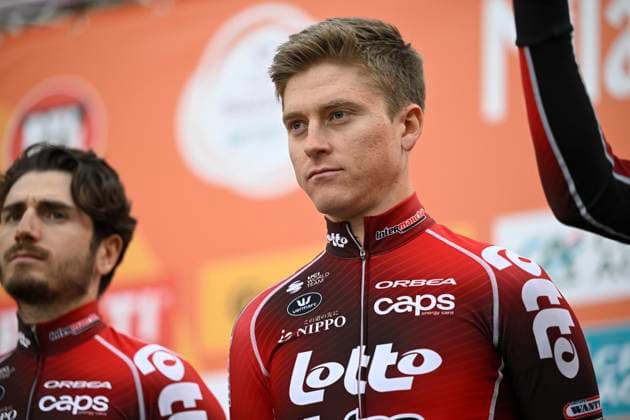 Milan Sanremo 2026 Cycling Race Media Activities 20 03 2026 SANREMO, ITALY - MARCH 20 : Berckmoes Jenno (BEL) of Lotto Intermarche pictured during the teams presentation prior to the 117th edition of Milan Sanremo an UCI World Tour 1.UWT one day cycling road race for Men Elite of 298 km with start in Pavia and finish in Sanremo on March 20, 2026 in Sanremo, Italy, 20 03 2026 ( Motordriver Guy De Vuyst - Sanremo Italy  Copyright: xNicoxVereeckenx