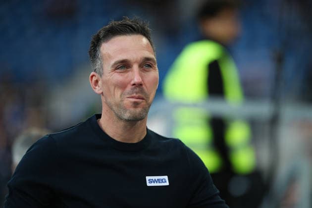 SAchmunzelnder Christian Eichner (Karlsruher SC, Chef-Trainer), Karlsruher SC vs. SpVgg Greuther Fuerth, 2. Bundesliga, 27. Spieltag, 2025 2026, 20.03.2026, DFL REGULATIONS PROHIBIT ANY USE OF PHOTOGRAPHS AS IMAGE SEQUENCES AND OR QUASI-VIDEO, Karlsruher SC vs. SpVgg Greuther Fuerth, 2. Bundesliga, 27. Spieltag, 2025 2026, 20.03.2026 Karlsruhe