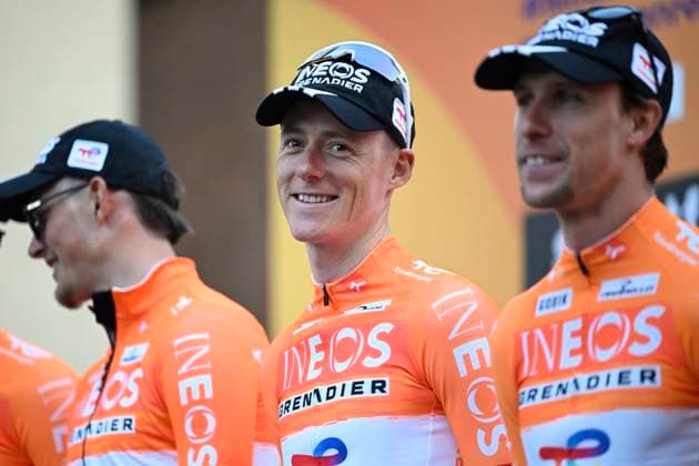 Milan Sanremo 2026 Cycling Race Media Activities 20 03 2026 SANREMO, ITALY - MARCH 20 : Swift Connor (GBR) of INEOS Grenadiers pictured during the teams presentation prior to the 117th edition of Milan Sanremo an UCI World Tour 1.UWT one day cycling road race for Men Elite of 298 km with start in Pavia and finish in Sanremo on March 20, 2026 in Sanremo, Italy, 20 03 2026 ( Motordriver Guy De Vuyst - Sanremo Italy  Copyright: xNicoxVereeckenx