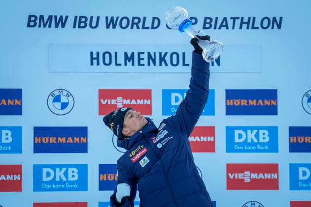Biathlon World Cup Oslo 20260320. Eric Perrot from France with the crystal ball after winning the normal distance in the World Cup overall in biathlon in Holmenkollen on Friday. Photo: Heiko Junge NTB Oslo Norway EDITORIAL USE ONLY. RESTRICTED USE FOR BETTING COMPANIES Ref:_SPOL4PR0VaYBcc.jpg *** Biathlon World Cup Oslo 20260320 Eric Perrot from France with the crystal ball after winning the normal distance in the World Cup overall in biathlon in Holmenkollen on Friday Photo Heiko Junge NTB Oslo Norway EDITORIAL USE ONLY RESTRICTED USE FOR BETTING COMPANIES  Copyright: xHeikoxJungex xNTBx