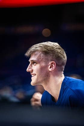 Basketball Berlin 20.03.2026 Saison 2025 2026 EasyCredit BBL 1. Bundesliga Männer, Herren Alba Berlin - Rostock Seawolves Sam Griesel (Alba Berlin, No.05)