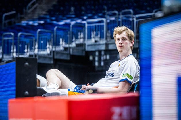 Basketball Berlin 20.03.2026 Saison 2025 2026 EasyCredit BBL 1. Bundesliga Männer, Herren Alba Berlin - Rostock Seawolves Bent Leuchten (Rostock, No.51)
