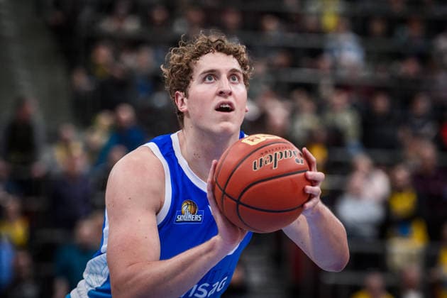 Jacob Holt (Frankfurt Skyliners, 10) GER, MHP Riesen Ludwigsburg vs. Skyliners Frankfurt, Basketball Bundesliga, easycredit BBL, 25. Spieltag, Spielzeit 2025 2026, 20.03.2026 GER, MHP Riesen Ludwigsburg vs. Skyliners Frankfurt, Basketball Bundesliga, easycredit BBL, 25. Spieltag, Spielzeit 2025 2026, 20.03.2026 Ludwigsburg Copyright: xSandyxDinkelackerx EP_SDR