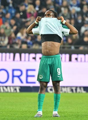 20.03.2026 - Fussball - Saison 2025 2026 - 2. Fussball - Bundesliga - 27. Spieltag: Karlsruher SC KSC Karlsruhe - SpVgg Greuther Fürth SGF ( Kleeblatt ) - Sportfoto Zink MeZi - xmexzix - DFL regulations prohibit any use of photographs as image sequences and or quasi-video - only for editorial use - Noel Futkeu (9, SpVgg Greuther Fürth ) enttäuscht Enttäuschung