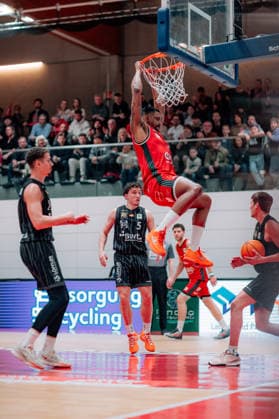 BB-2BL SBB Baskets - Tigers Tuebingen Michael Hughes II (SBB Baskets) waehrend der Saison 2025-2026 in der 2. Barmer Basketball Bundesliga Pro A am 28. Spieltag zwischen SBB Baskets und Tigers Tuebingen in der Wolfgang-Lakenmacher-Halle am 20. March 2026 in Magdeburg, Sachsen Anhalt, Deutschland