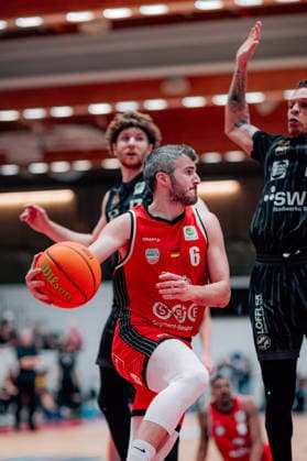 BB-2BL SBB Baskets - Tigers Tuebingen Martin Bogdanov (SBB Baskets) waehrend der Saison 2025-2026 in der 2. Barmer Basketball Bundesliga Pro A am 28. Spieltag zwischen SBB Baskets und Tigers Tuebingen in der Wolfgang-Lakenmacher-Halle am 20. March 2026 in Magdeburg, Sachsen Anhalt, Deutschland
