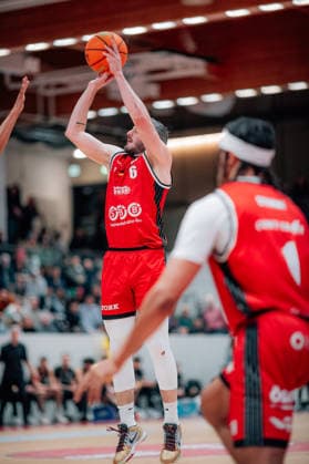 BB-2BL SBB Baskets - Tigers Tuebingen Martin Bogdanov (SBB Baskets) waehrend der Saison 2025-2026 in der 2. Barmer Basketball Bundesliga Pro A am 28. Spieltag zwischen SBB Baskets und Tigers Tuebingen in der Wolfgang-Lakenmacher-Halle am 20. March 2026 in Magdeburg, Sachsen Anhalt, Deutschland