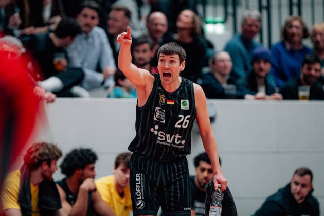 BB-2BL SBB Baskets - Tigers Tuebingen Till-Joscha Joenke (Tigers Tuebingen) waehrend der Saison 2025-2026 in der 2. Barmer Basketball Bundesliga Pro A am 28. Spieltag zwischen SBB Baskets und Tigers Tuebingen in der Wolfgang-Lakenmacher-Halle am 20. March 2026 in Magdeburg, Sachsen Anhalt, Deutschland