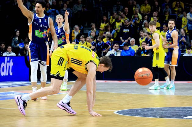 DEU, easyCredit BBL, ALBA vs. Rostock Seawolves, 20.03.2026, Uber-Arena, Berlin, DEU, easyCredit BBL, ALBA vs. Rostock Seawolves, im Bild Moses Wood (ALBA Berlin 11)