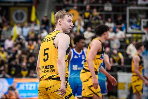 Toms Skuja (MHP RIESEN Ludwigsburg, 05) GER, MHP Riesen Ludwigsburg vs. Skyliners Frankfurt, Basketball Bundesliga, easycredit BBL, 25. Spieltag, Spielzeit 2025 2026, 20.03.2026 GER, MHP Riesen Ludwigsburg vs. Skyliners Frankfurt, Basketball Bundesliga, easycredit BBL, 25. Spieltag, Spielzeit 2025 2026, 20.03.2026 Ludwigsburg Copyright: xSandyxDinkelackerx EP_SDR