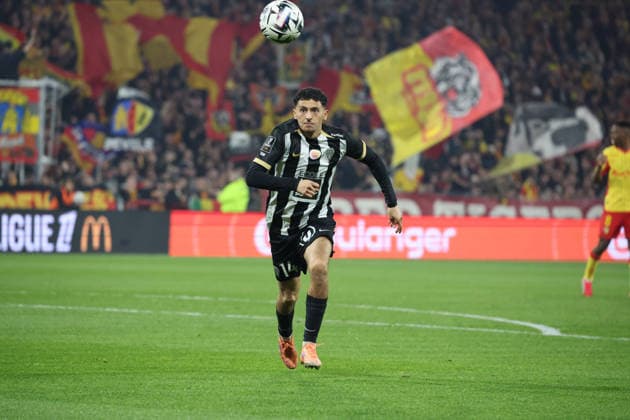 FOOTBALL : RC Lens vs Angers SCO - Ligue 1 J21 - 20 03 2026 Yassin BELKHDIM (Angers SCO) lors du match RC Lens vs Angers SCO, Ligue 1 J27, stade Bollaert-Delelis, le 20 mars 2026 - photo Laurent Sanson PsnewZ  Copyright: xLaurentxSANSONx xPsnewZx