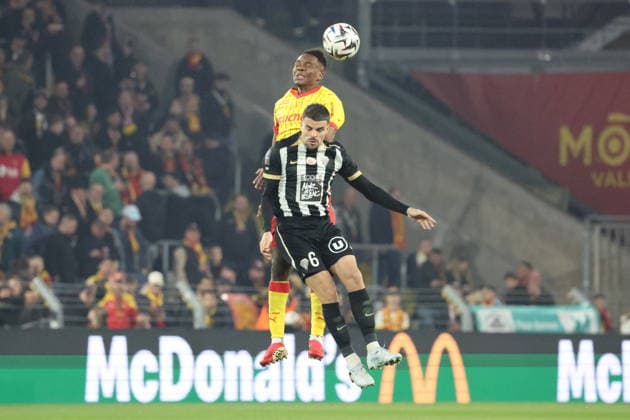 FOOTBALL : RC Lens vs Angers SCO - Ligue 1 J21 - 20 03 2026 Louis MOUTON (Angers SCO) lors du match RC Lens vs Angers SCO, Ligue 1 J27, stade Bollaert-Delelis, le 20 mars 2026 - photo Laurent Sanson PsnewZ  Copyright: xLaurentxSANSONx xPsnewZx
