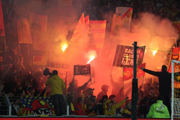 FOOTBALL : RC Lens vs Angers SCO - Ligue 1 J21 - 20 03 2026 Supporters de Lens lors du match RC Lens vs Angers SCO, Ligue 1 J27, stade Bollaert-Delelis, le 20 mars 2026 - photo Laurent Sanson PsnewZ  Copyright: xLaurentxSANSONx xPsnewZx