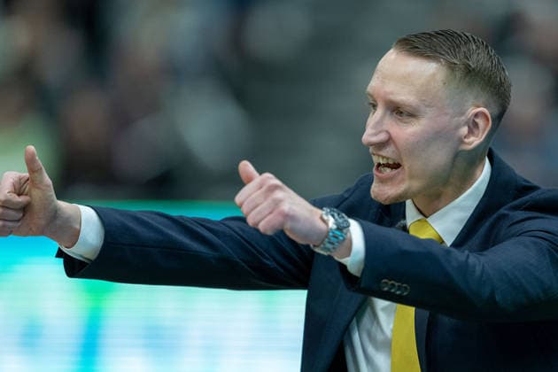 Mikko Riipinen (MHP RIESEN Ludwigsburg, Head-Coach), GER, MHP Riesen vs. Skyliners Frankfurt, Basketball Bundesliga, easycredit BBL, 25. Spieltag, Spielzeit 2025 2026, 20.03.2026, GER, MHP Riesen vs. Skyliners Frankfurt, Basketball Bundesliga, easycredit BBL, 25. Spieltag, Spielzeit 2025 2026, 20.03.2026 Ludwigsburg Copyright: xEibner-Pressefoto SaschaxWaltherx EP_EER