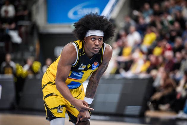 Stefan Smith (MHP RIESEN Ludwigsburg, 03) GER, MHP Riesen Ludwigsburg vs. Skyliners Frankfurt, Basketball Bundesliga, easycredit BBL, 25. Spieltag, Spielzeit 2025 2026, 20.03.2026 GER, MHP Riesen Ludwigsburg vs. Skyliners Frankfurt, Basketball Bundesliga, easycredit BBL, 25. Spieltag, Spielzeit 2025 2026, 20.03.2026 Ludwigsburg Copyright: xSandyxDinkelackerx EP_SDR