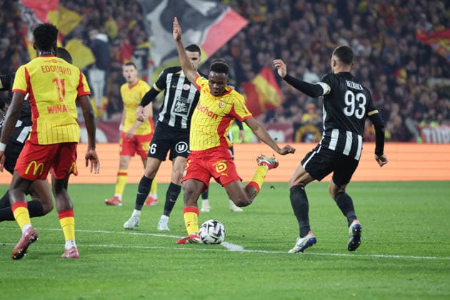 FOOTBALL : RC Lens vs Angers SCO - Ligue 1 J21 - 20 03 2026 Mamadou SANGARE (RC Lens) lors du match RC Lens vs Angers SCO, Ligue 1 J27, stade Bollaert-Delelis, le 20 mars 2026 - photo Laurent Sanson PsnewZ  Copyright: xLaurentxSANSONx xPsnewZx