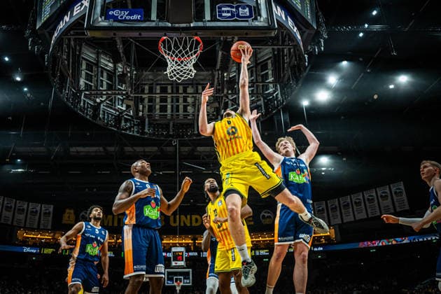 Basketball Berlin 20.03.2026 Saison 2025 2026 EasyCredit BBL 1. Bundesliga Männer, Herren Alba Berlin - Rostock Seawolves Malte Delow (Alba Berlin, No.06)