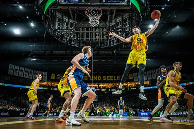 Basketball Berlin 20.03.2026 Saison 2025 2026 EasyCredit BBL 1. Bundesliga Männer, Herren Alba Berlin - Rostock Seawolves Alex O Connell (Alba Berlin, No.03)