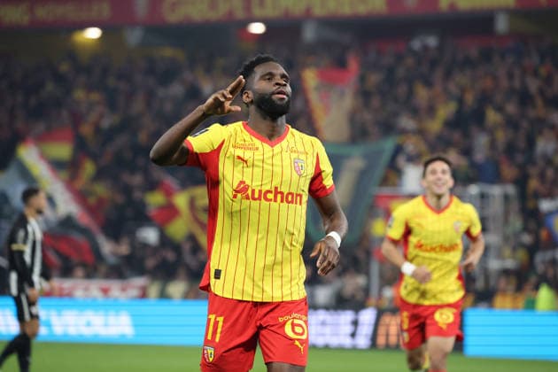 FOOTBALL : RC Lens vs Angers SCO - Ligue 1 J21 - 20 03 2026 Joie de Odsonne EDOUARD (RC Lens) apres son but lors du match RC Lens vs Angers SCO, Ligue 1 J27, stade Bollaert-Delelis, le 20 mars 2026 - photo Laurent Sanson PsnewZ  Copyright: xLaurentxSANSONx xPsnewZx