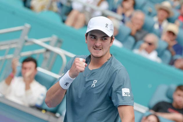 TENNIS : Miami Open at Hard Rock Stadium 2026 - 20 03 2026 Joao Fonseca - Miami 2026 - USA - 20 03 2026 Miami  Copyright: xCCx