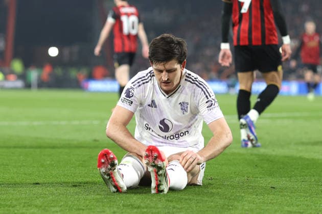Bournemouth v Man Utd 20 March 2026, Bournemouth - Premier League Football - AFC Bournemouth v Manchester United, ManU - Harry Maguire of Manchester United - Photo: Charlotte Wilson Offside. Bournemouth UK Copyright: xCharlottexWilsonx xOffsidexOffside
