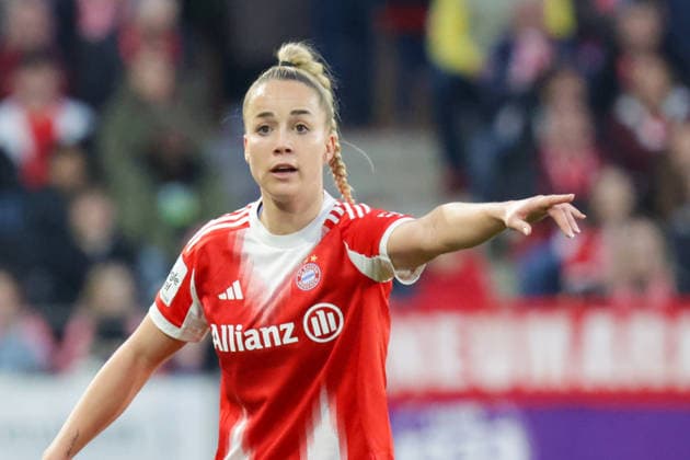 20.03.2026, xgrfx, Fussball Google Pixel Frauen-Bundesliga, SGS Essen - FC Bayern München v.l. Giulia Gwinn (FC Bayern München) (DFL DFB REGULATIONS PROHIBIT ANY USE OF PHOTOGRAPHS as IMAGE SEQUENCES and or QUASI-VIDEO) Essen