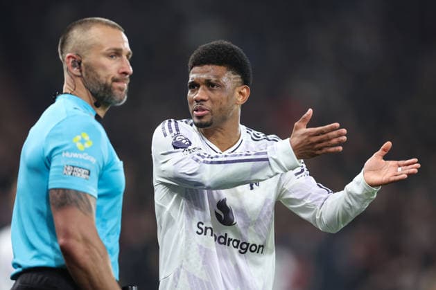 Bournemouth v Man Utd 20 March 2026, Bournemouth - Premier League Football - AFC Bournemouth v Manchester United, ManU - Amad of Manchester United argues with the linesman - Photo: Charlotte Wilson Offside. Bournemouth UK Copyright: xCharlottexWilsonx xOffsidexOffside