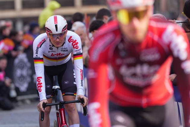 Lotto IntermarchÃ team during the men s elite race of the Milano-Sanremo one day cycling race (298 km) from Pavia to Sanremo - North West Italy - March 20, 2026. - cycling .  Copyright: xSpada LaPressex