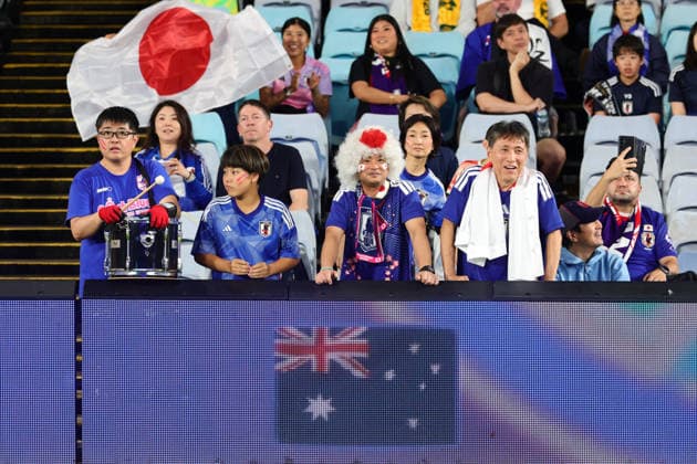 Japanese fans during the AFC Womens Asian Cup 2026 Final match between Japan Women and Australia Women at Stadium Australia, Sydney, Australia on 21 March 2026. Copyright: xPeterxDovganx 44690011
