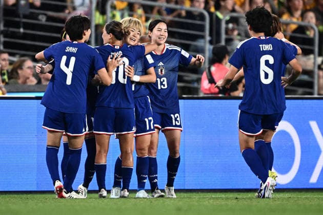 SOCCER ASIAN CUP WOMEN FINAL, Maika Hamano of Japan (centre) celebrates with teammates after scoring a goal during the AFC Women™s Asian Cup Final match between Japan and Australia at Stadium Australia in Sydney, Saturday, March 21, 2026. ( NO ARCHIVING, EDITORIAL USE ONLY SYDNEY NEW SOUTH WALES AUSTRALIA  Copyright: xDANxHIMBRECHTSx 20260321169653119140