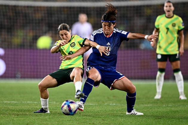 SOCCER ASIAN CUP WOMEN FINAL, Katrina Gorry of the Matildas competes for possession with Hana Takahashi of Japan during the AFC Women™s Asian Cup Final match between Japan and Australia at Stadium Australia in Sydney, Saturday, March 21, 2026. ( NO ARCHIVING, EDITORIAL USE ONLY SYDNEY NEW SOUTH WALES AUSTRALIA  Copyright: xDANxHIMBRECHTSx 20260321124489183936