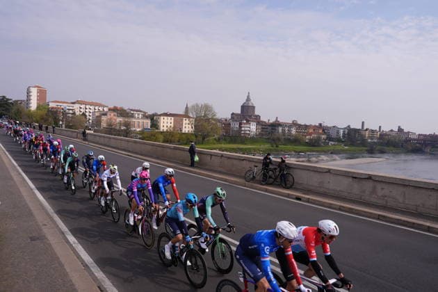 The race during the men s elite race of the Milano-Sanremo one day cycling race (298 km) from Pavia to Sanremo - North West Italy - March 20, 2026. - cycling .  Copyright: xFabioxFerrari LaPressex