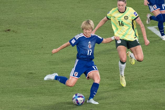 March 21, 2026, Sydney, Nsw, Australia: MAIKA HAMANO (17) of Japan kicks the first goal during the final of the AFC Women s Asian Cup between Japan and Australia at Stadium Australia in Sydney, Australia. Soccer 2026: AFC Women s Asian Cup Final  - ZUMAl303 20260321_aaf_l303_001 Copyright: xSydneyxLowx