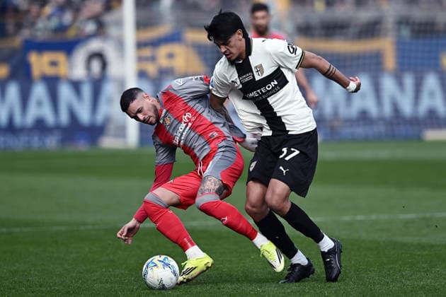 Mp Parma 21 03 2026 - campionato di calcio serie A Parma-Cremonese foto Matteo Papini Image nella foto: Antonio Sanabria-Mariano Emir Troilo 