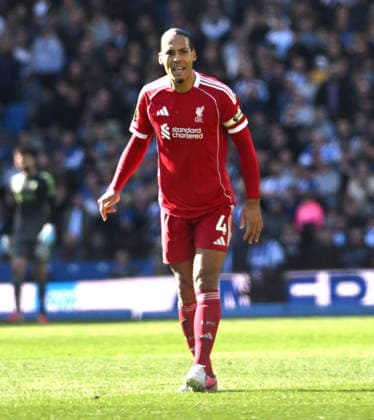 Virgil Van Dijk of Liverpool looks frustrated during the Premier League match between Brighton and Hove Albion and Liverpool at the American Express Stadium , Brighton , UK - 21st March 2026 Brighton & Hove Albion vs Liverpool Premier League Football, Amex Stadium, Sussex, United Kingdom - 21 Mar 2026Brighton Amex Stadium Sussex United Kingdom Editorial use only. No merchandising. For Football images FA and Premier League restrictions apply inc. no internet mobile usage without FAPL license - for details contact Football Dataco  Copyright: xSimonxDack TPI Shutterstockx 16784403aq
