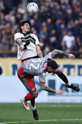 Mp Parma 21 03 2026 - campionato di calcio serie A Parma-Cremonese foto Matteo Papini Image nella foto: Mariano Emir Troilo-Martin Payero 