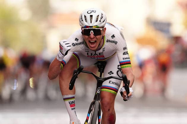 Tadej PogaÄar of UAE Team Emirates XRG winner during the men s elite race of the Milano-Sanremo one day cycling race (298 km) from Pavia to Sanremo - North West Italy - March 20, 2026. - cycling .  Copyright: xMassimixPaolone LaPressex