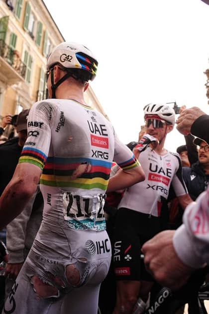 Tadej PogaÄar of UAE Team Emirates XRG winner during the men s elite race of the Milano-Sanremo one day cycling race (298 km) from Pavia to Sanremo - North West Italy - March 20, 2026. - cycling .  Copyright: xMasrcoxAlpozzi LaPressex