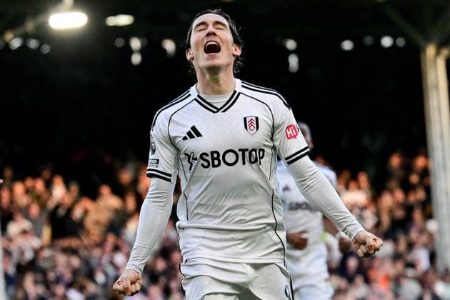 Fulham v Burnley, Premier League GOAL Fulham forward Harry Wilson (8) scores a goal and celebrates 2-1 during the Premier League match between Fulham and Burnley at Craven Cottage, London, UK on 21 March 2026. London Craven Cottage Greater London UK Editorial use only DataCo restrictions apply See www.football-dataco.com , Copyright: xDennisxGoodwinx PSI-23930-0049
