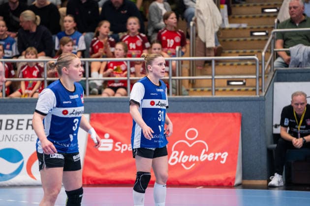 HSG Blomberg-Lippe (GER) vs. Vfl Oldenburg (GER), Handball, 1. Handball Bundesliga Frauen, 20. Spieltag, 21.3.2026, Saision 2025 2026, Blomberg Alexia Hauf (HSG Blomberg-Lippe, 31) in der Verteidigung Blomberg Sporthalle an der Ulmenallee Deutschland