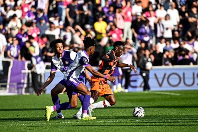 FOOTBALL : Toulouse vs Lorient - 27eme Journee de Ligue1 McDonald S - Toulouse - 21 03 2026 Arthur Avom (fcl) Toulouse  Copyright: xThierryxBretonx