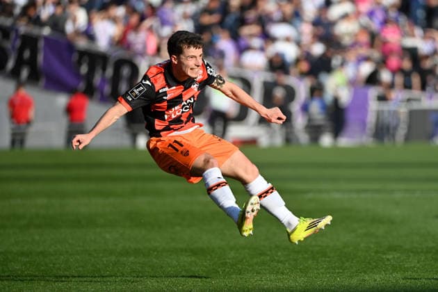 Toulouse FC v FC Lorient - Ligue 1 McDonald s 2025 2026 11 Theo LE BRIS (fcl) during the Ligue 1 McDonald s match between Toulouse and Lorient at Stadium de Toulouse on March 21, 2026 in Toulouse, France. Toulouse France  Copyright: xFEPx 776348331