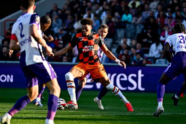 FOOTBALL : Toulouse vs Lorient - 27eme Journee de Ligue1 McDonald S - Toulouse - 21 03 2026 Noah Cadiou (fcl) Toulouse  Copyright: xThierryxBretonx