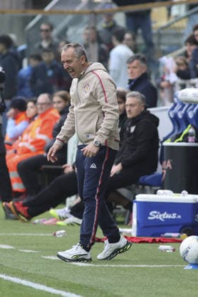 CALCIO - Serie A - Parma Calcio vs US Cremonese Marco Giampaolo Head Coach of US Cremonese gestures during Parma Calcio vs US Cremonese, 30Â° Serie A Enilive 2025-26 game at Ennio Tardini stadium in Parma (PR), Italy, on March 21, 2026. Parma Italy  Copyright: xIPAxSport ABACAx