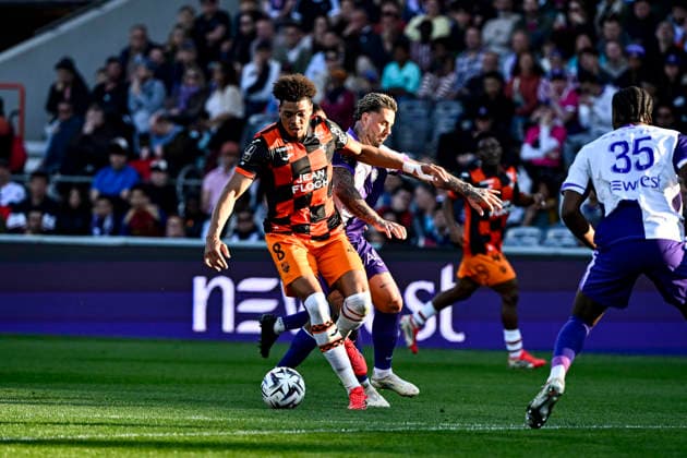FOOTBALL : Toulouse vs Lorient - 27eme Journee de Ligue1 McDonald S - Toulouse - 21 03 2026 Noah Cadiou (fcl) Toulouse  Copyright: xThierryxBretonx