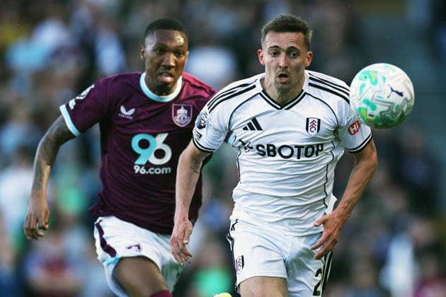 Fulham v Burnley - Premier League Jaidon Anthony of Burnley (left) competes with Timothy Castagne of Fulham (right) during the Premier League match between Fulham and Burnley at Craven Cottage in London on March 21, 2026. London Greater London United Kingdom  Copyright: xMIxNewsx originalFilename:fletcher-fulhamvs260321_npjBg.jpg