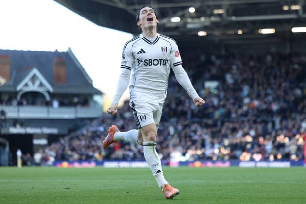 Fulham v Burnley - Premier League Harry Wilson of Fulham celebrates after scoring during the Premier League match between Fulham and Burnley at Craven Cottage in London, United Kingdom, on March 21, 2026. London Greater London United Kingdom  Copyright: xMIxNewsx originalFilename:fletcher-fulhamvs260321_npfFO.jpg