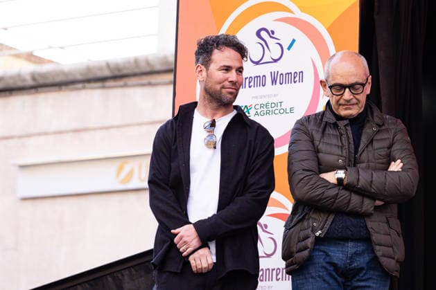 Milano Sanremo 2026 Mark Cavendish, former cyclist, is seen during the prize ceremony at Via Roma in Sanremo, Italy, on March 21, 2026, during the Milano Sanremo 2026. Sanremo Italy  Copyright: xTommasoxBerardix originalFilename:berardi-milanosa260321_npctG.jpg