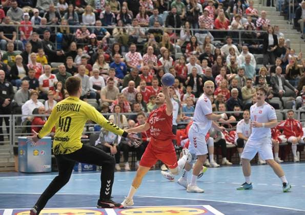 Croatia vs Switzerland Friendly Match 2026 , Sports Hall Gradski Vrt , Osijek, Croatia (CRO), 21.03.2026. Filip Glavas (Croatia 57) seen in action during Croatia vs Switzerland Friendly Match 2026 , Sports Hall Gradski Vrt , Osijek, Croatia (CRO), 21.03.2026. Copyright: xBEAUTIFULxSPORTS Stanusicx