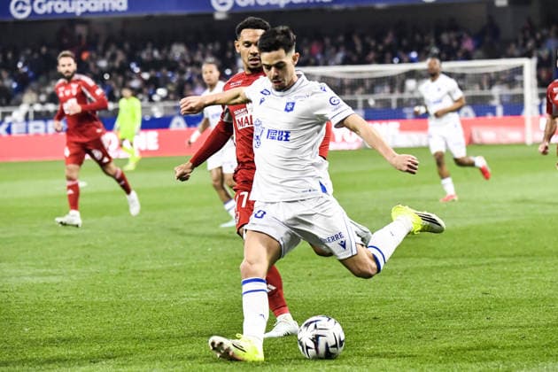 FOOTBALL : AJ Auxerre vs Stade Brestois 29 - Ligue 1 - JournÃ e 27 - 21 03 2026 Romain Faivre (AJ Auxerre) AuxerreFrance  Copyright: xBaptistexAutissierx
